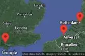 SOUTHAMPTON, ENGLAND, AT SEA, AMSTERDAM(ROTTERDAM),HOLLAND, BRUSSELS (ZEEBRUGGE),BELGIUM