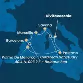 Italy, France, Spain, Balearic Islands