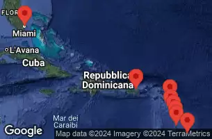 Barbados, Martinica, Saint Lucia, Antigua e Barbuda, Porto Rico, Stati Uniti, Anguilla, Dominica, Guadalupa, Saint-Martin