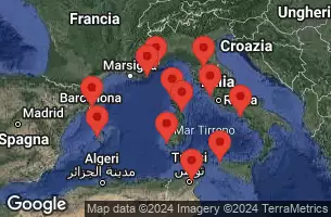 Italia, Tunisia, Spagna, Monaco, Francia