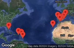 Spagna, Marocco, Portogallo, Barbados, Guadalupa, Antigua e Barbuda, Porto Rico, Stati Uniti