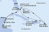 Miami,Ocean Cay,Cozumel,Belize City,Costa Maya,Miami,Ocean Cay,Puerto Plata,San Juan,Nassau,Miami