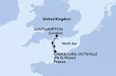 Southampton,Cherbourg,Southampton