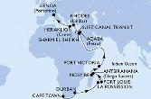 Cape Town,Durban,La Possession,Port Louis,Antsiranana,Nosy Be,Port Victoria,Aqaba,Sharm El-Sheikh,Suez Canal South,Suez Canal North,Rhodes,Heraklion,Genoa